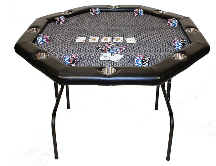 8 Player Octagonal Folding Poker Table