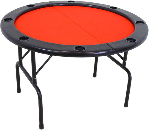 8 Player Round Folding Poker Table