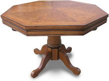 Load image into Gallery viewer, Octagonal 8 Player Solid Oak 2 in 1 Poker Table / Dining Table